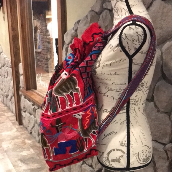 NWT Handcrafted 18” Backpack from Peru - Picture 2 of 5